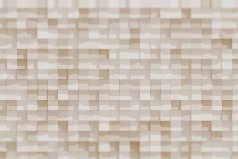 A close up of a wall with a pattern of squares